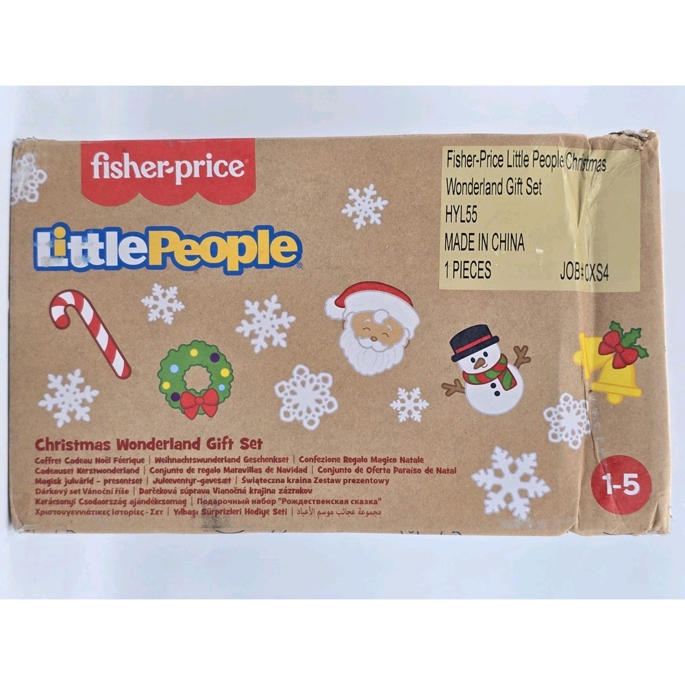 Fisher Price Little People Christmas Wonderland Gift Set HYL55 - DAMAGE BOX NEW